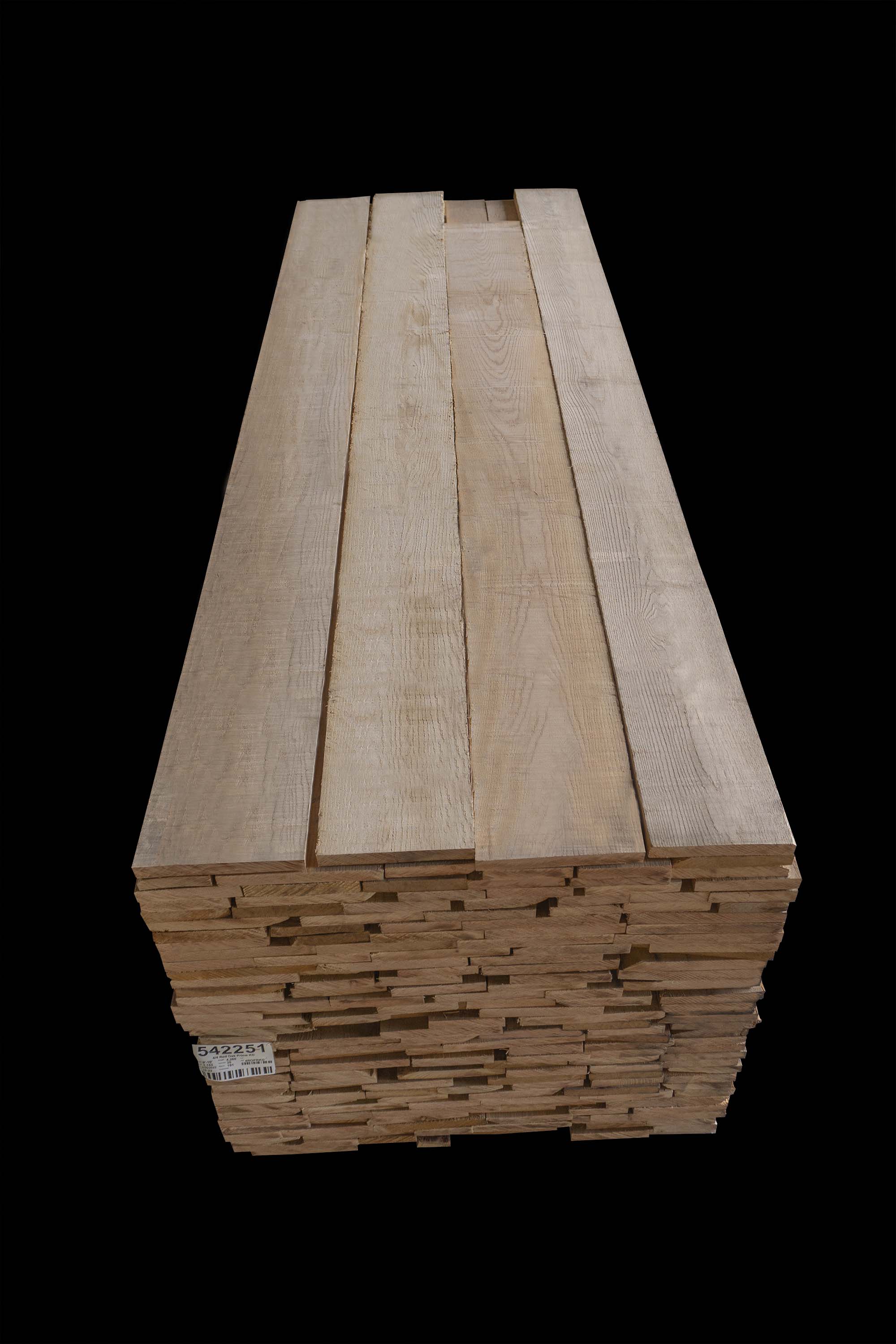 4/4 Red Oak Prime 9-10' - Course 1 - Front