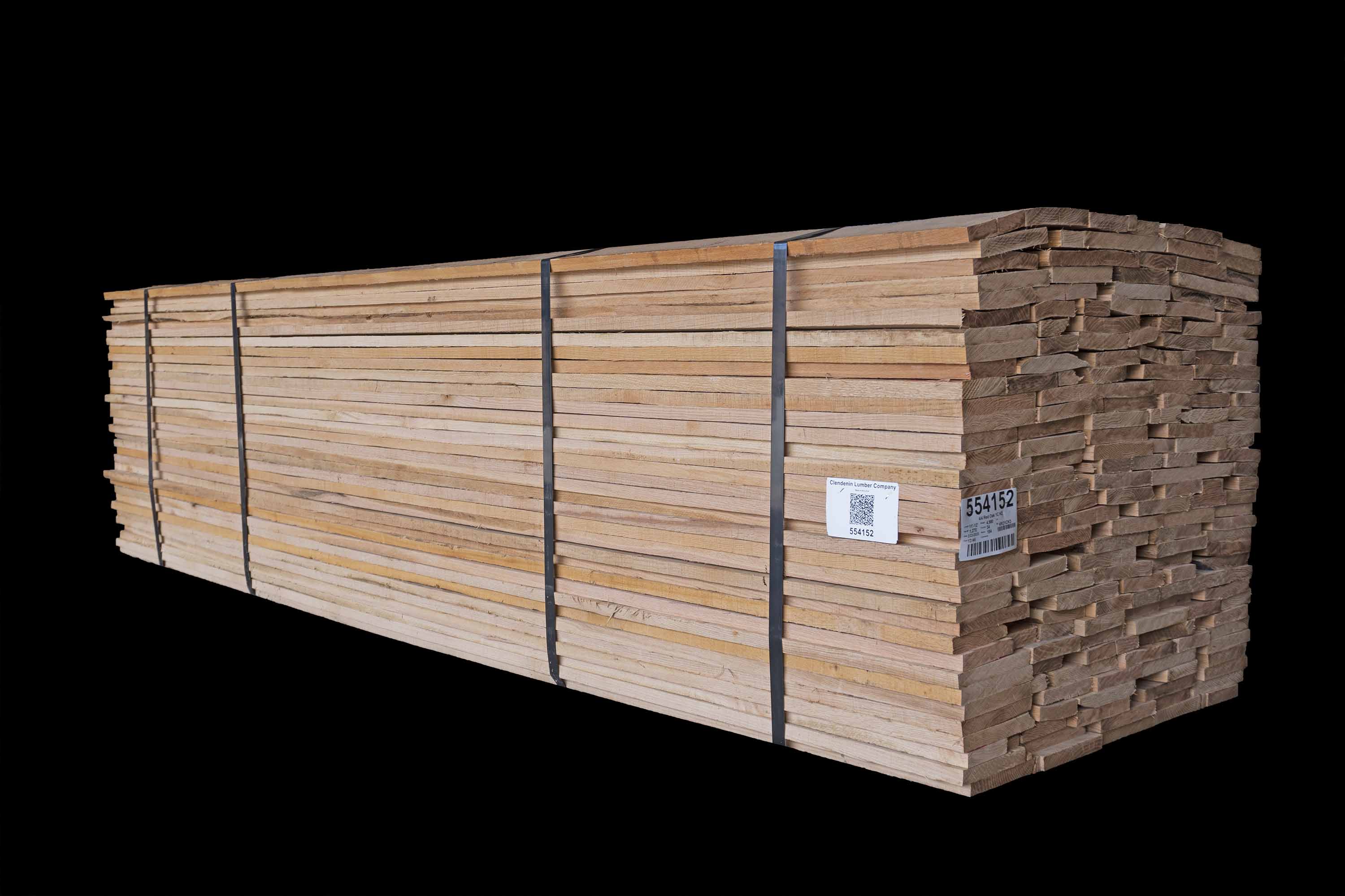 4/4 Red Oak 1 Common 11'-12' - Angle