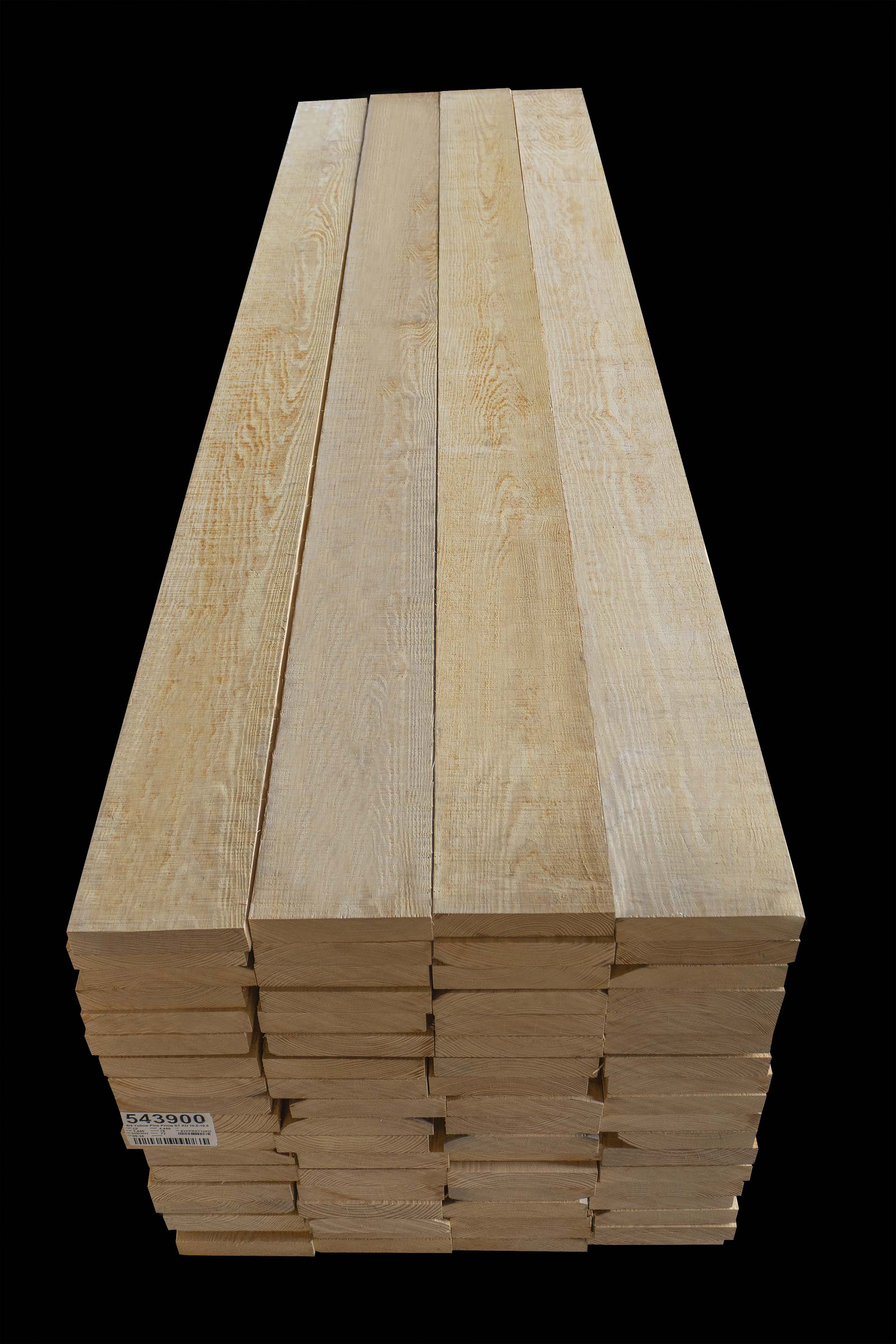 8/4 Southern Yellow Pine Prime 10" - 10.5" - Course 1 - Back