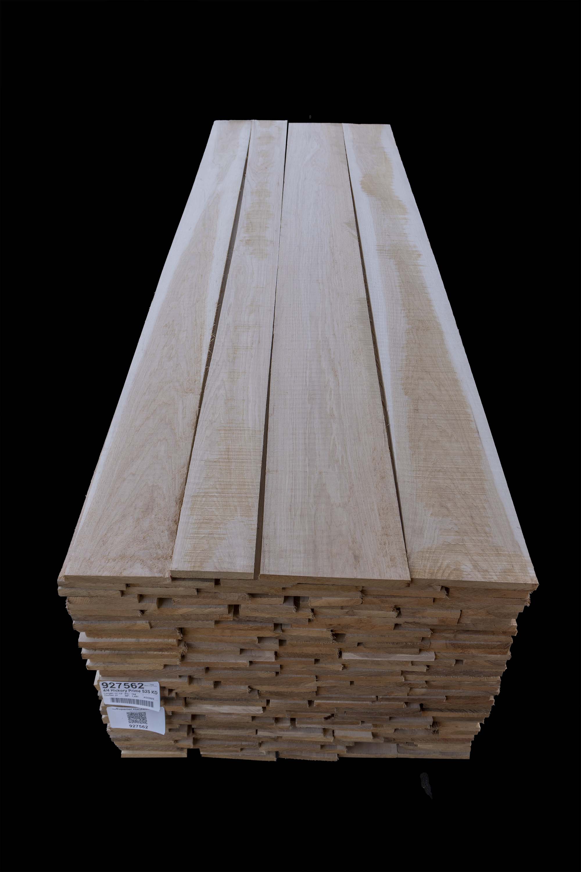 4/4 Hickory Prime - 11'-12' - S2S - Course 2 - Back