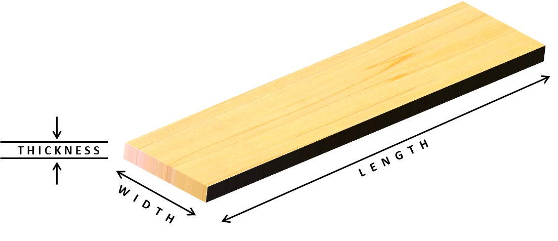 hardwood lumber board feet image