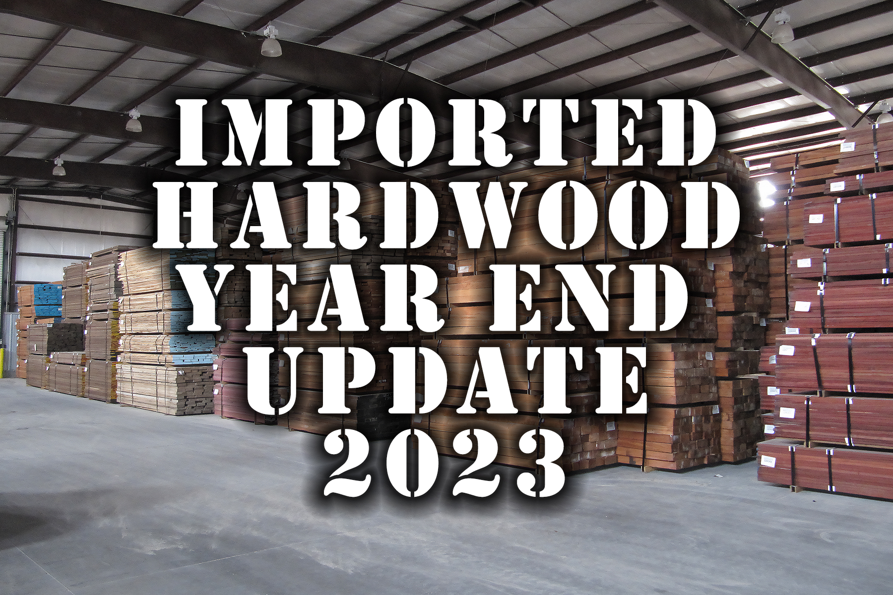 Imported hardwood lumber