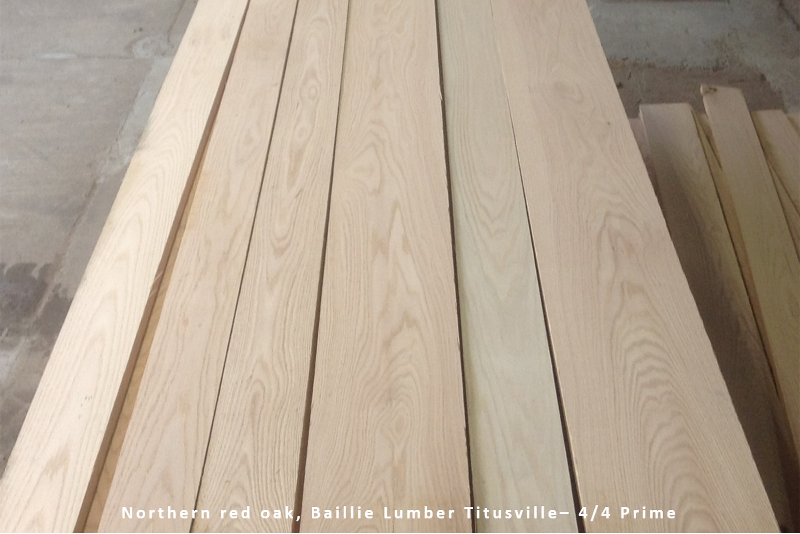 Red Oak Northern hardwood lumber